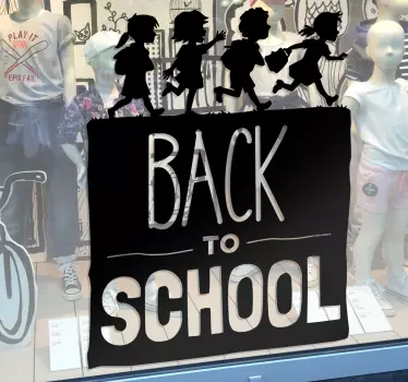 Back To School Window Sticker - TenStickers