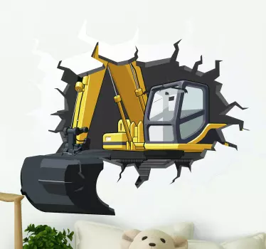 Bagger hole in the wall wall decals for teenagers room - TenStickers