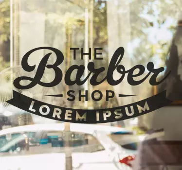 Barber shop aesthetic shop window sticker - TenStickers