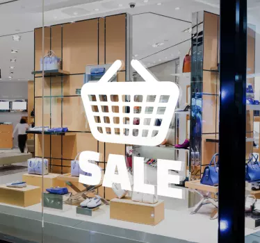 Basket Sale Sticker - TenStickers