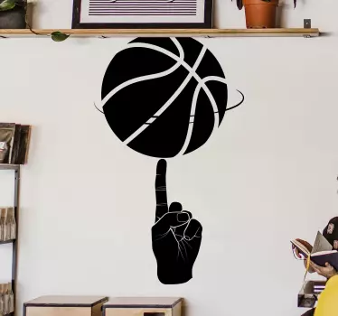 Basketball finger basketball decal - TenStickers