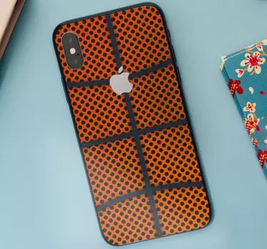Basketball pattern iPhone sticker - TenStickers