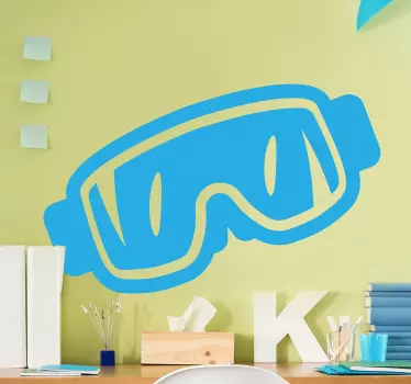 Basketball sticker sport goggles design - TenStickers