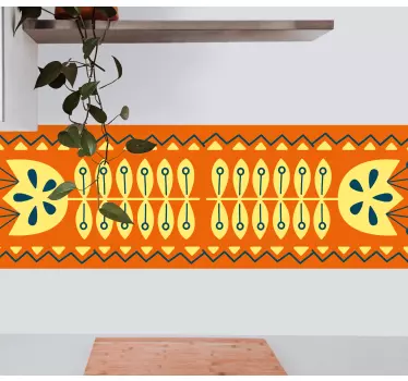 Beautiful colourful flowers border sticker - TenStickers