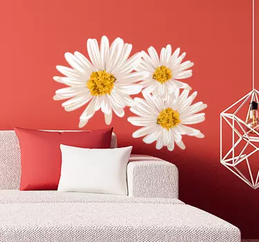 Beautiful daisy flower flower wall decor - TenStickers