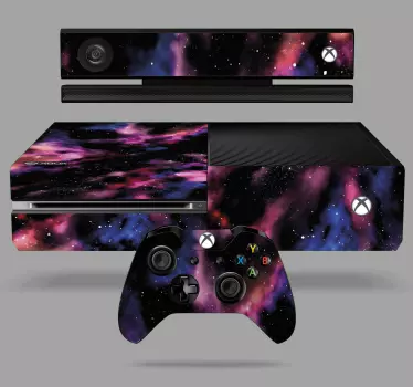 Beautiful design of starry space xbox sticker - TenStickers