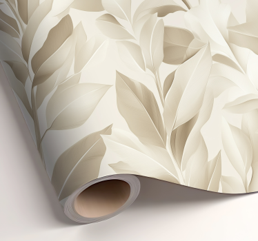 Beige sheets design print sticker - TenStickers