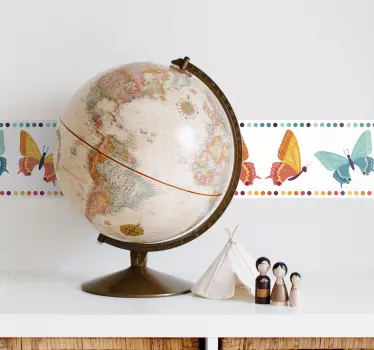 Bicolor butterflies butterfly wall stickers - TenStickers