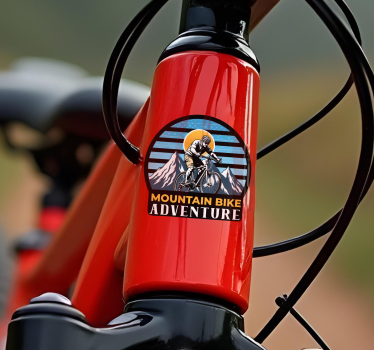 Bicycle adventure  bike sticker - TenStickers