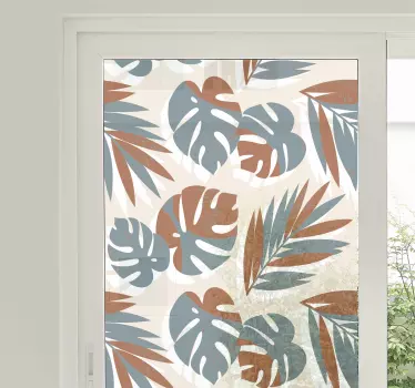 Big green monster plants for glass shower sticker - TenStickers