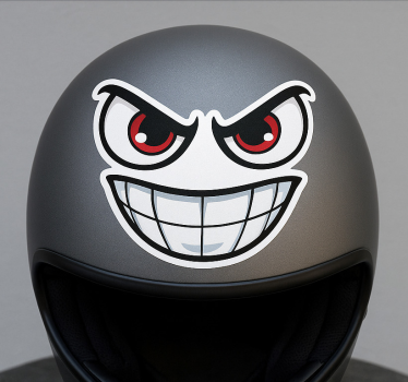 Bike sticker aggressive cartoon faces - TenStickers