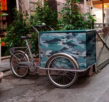 Bike sticker camo pattern design - TenStickers