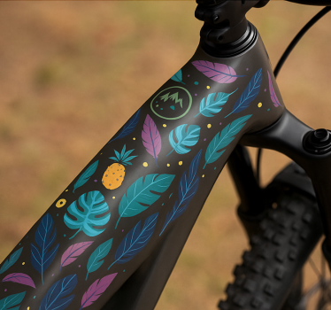 Bike sticker exotic summer wrap - TenStickers