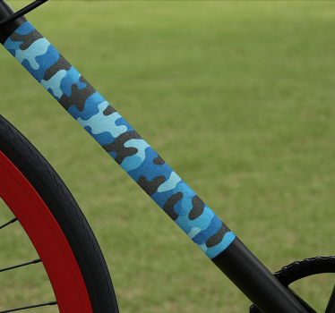 Bike sticker ocean blue design - TenStickers