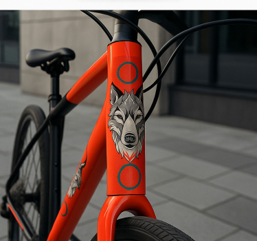 Bike sticker pack of alpha wolves - TenStickers