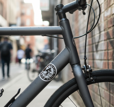 Bike sticker stand against oppression - TenStickers