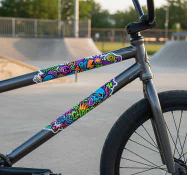 Bike sticker teen sticker bombing - TenStickers