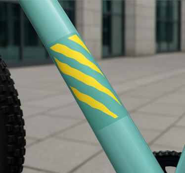 Bike sticker tiger stripe frame - TenStickers