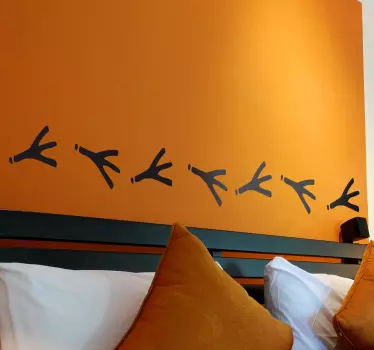 Bird Feet Wall Border Sticker - TenStickers