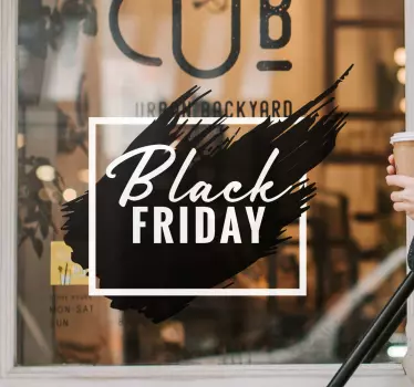 Black friday graphics window decal - TenStickers