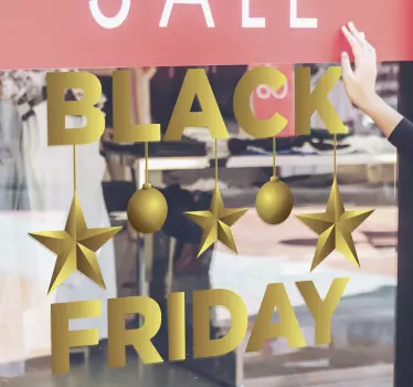 Black Friday window sticker - TenStickers
