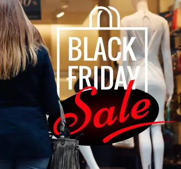 Black Friday Sale Window Sticker - TenStickers