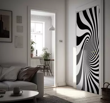 Black Hole glass door decal - TenStickers