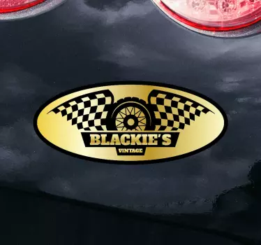 Blackie's Vintage design Motorcycle stickers - TenStickers