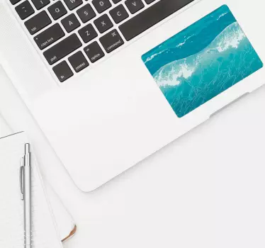 Blue Sea Trackpad texture sticker - TenStickers