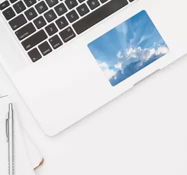 Blue Skies Trackpad texture sticker - TenStickers
