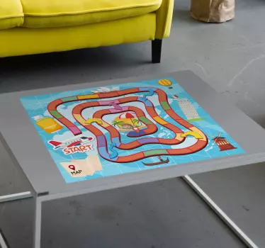 board game travel decals for furniture - TenStickers