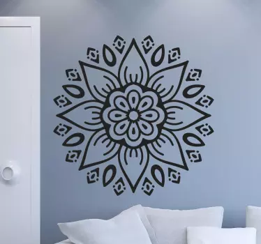 Boho Floral Sticker - TenStickers