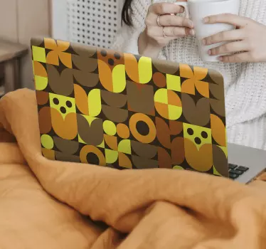 Bold Geometric Patterns laptop skin - TenStickers