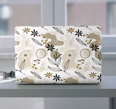 Botanical Element Composition laptop skin - TenStickers