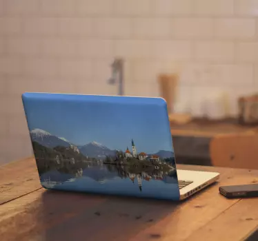 Alpine landscape laptop skin - TenStickers
