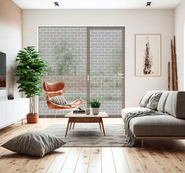 Brick window texture wall decor - TenStickers