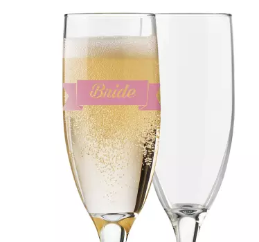 Bride Banner decal - TenStickers