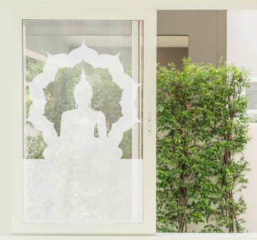Buddha window sticker - TenStickers
