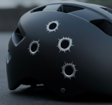 Bullet holes bike sticker - TenStickers