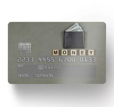 Business financial concept bank card sticker - TenStickers