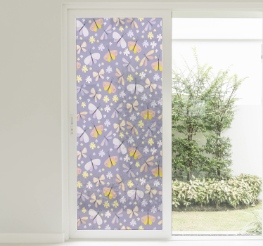 Butterfly three window decal - TenStickers