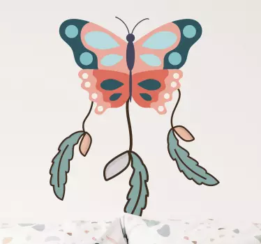 Butterfly wall decal colorful butterfly design - TenStickers