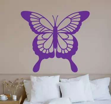 Butterfly wall decal elegant butterfly shape - TenStickers