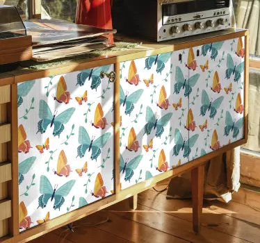 Butterfly wall decal lively butterfly design - TenStickers