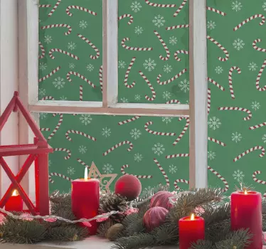 Candy Christmas  window decal - TenStickers