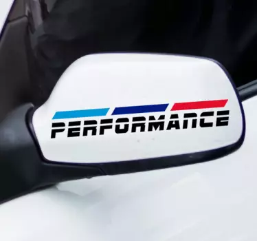 Car Mirrors Performance Car Decal - TenStickers