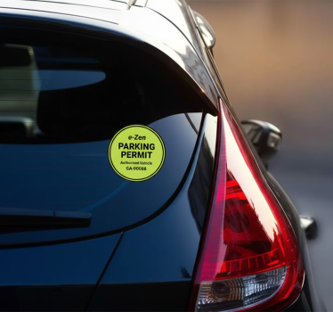 Car sticker custom parking sign - TenStickers