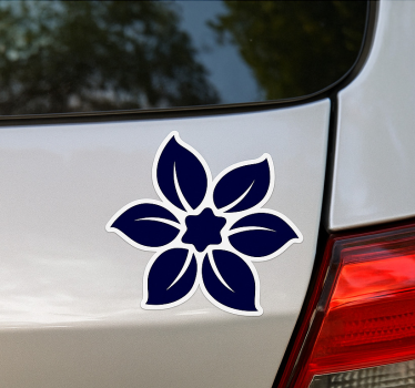 Car sticker elegant flower blossom - TenStickers