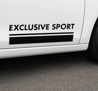 Car sticker exclusive sport belts - TenStickers