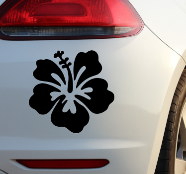Car sticker exotic island flower design - TenStickers